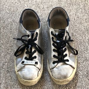 Silver golden goose sneakers